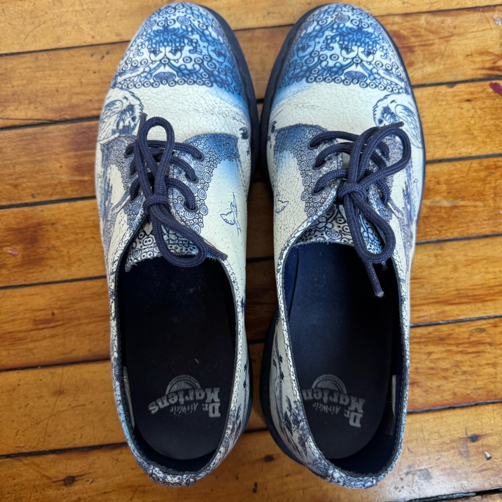 rare dr martens blue bird loafers - Picture 7 of 8